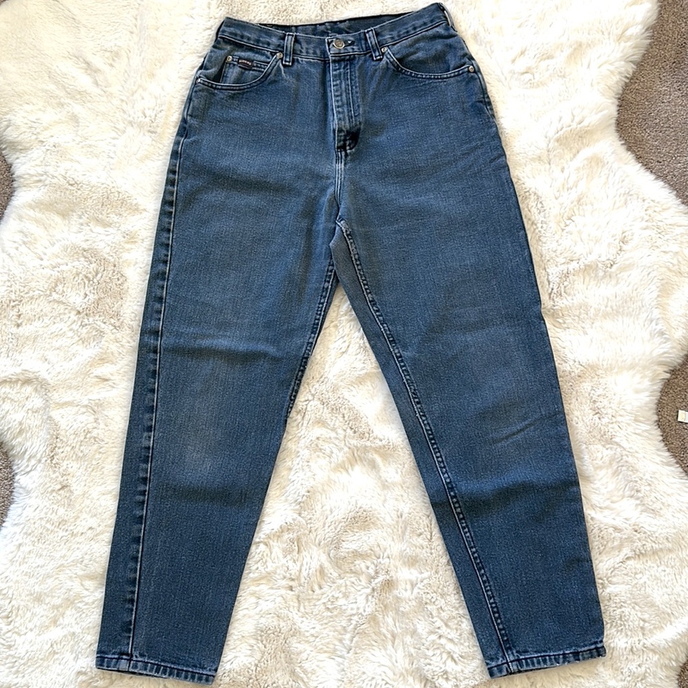 ⚡️Retro Curvy Vintage 90s Riders Blue High Rise Mom Jeans!